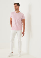 Patrick Assaraf Pima Cotton Stretch V-Neck T-Shirt