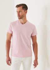 Patrick Assaraf Pima Cotton Stretch V-Neck T-Shirt