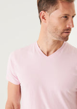 Patrick Assaraf Pima Cotton Stretch V-Neck T-Shirt
