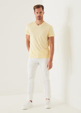 Patrick Assaraf Pima Cotton Stretch V-Neck T-Shirt