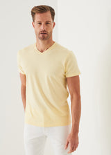 Patrick Assaraf Pima Cotton Stretch V-Neck T-Shirt