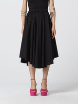 Michael Kors Cotton Poplin Pull On Skirt