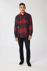 Good Man Brand Stadium Shirt Jacket in Brushed Fannel