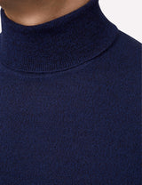 J. Lindeberg Lyd Merino Turtleneck In JL Navy
