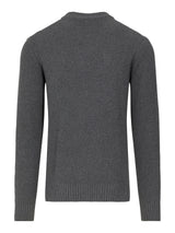 J. Lindeberg Oliver Structure Sweater in Dark Grey Melange