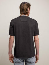 John Varvatos Davis Burnout V-Neck with Chest Pocket