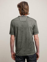 John Varvatos Davis Burnout V-Neck with Chest Pocket