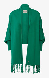 Soia & Kyo MIKU knitted scarfigan with fringe