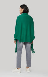 Soia & Kyo MIKU knitted scarfigan with fringe