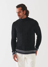Patrick Assaraf Turtle-Neck Black Sweater