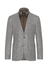 BOSS Check Patterned Blazer with Removable Bib