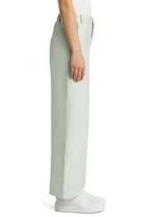 Max Mara Vasaio Wide Leg Pants in Green Pastel