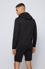 BOSS Regular-fit sweatshirt with pixel print and logo