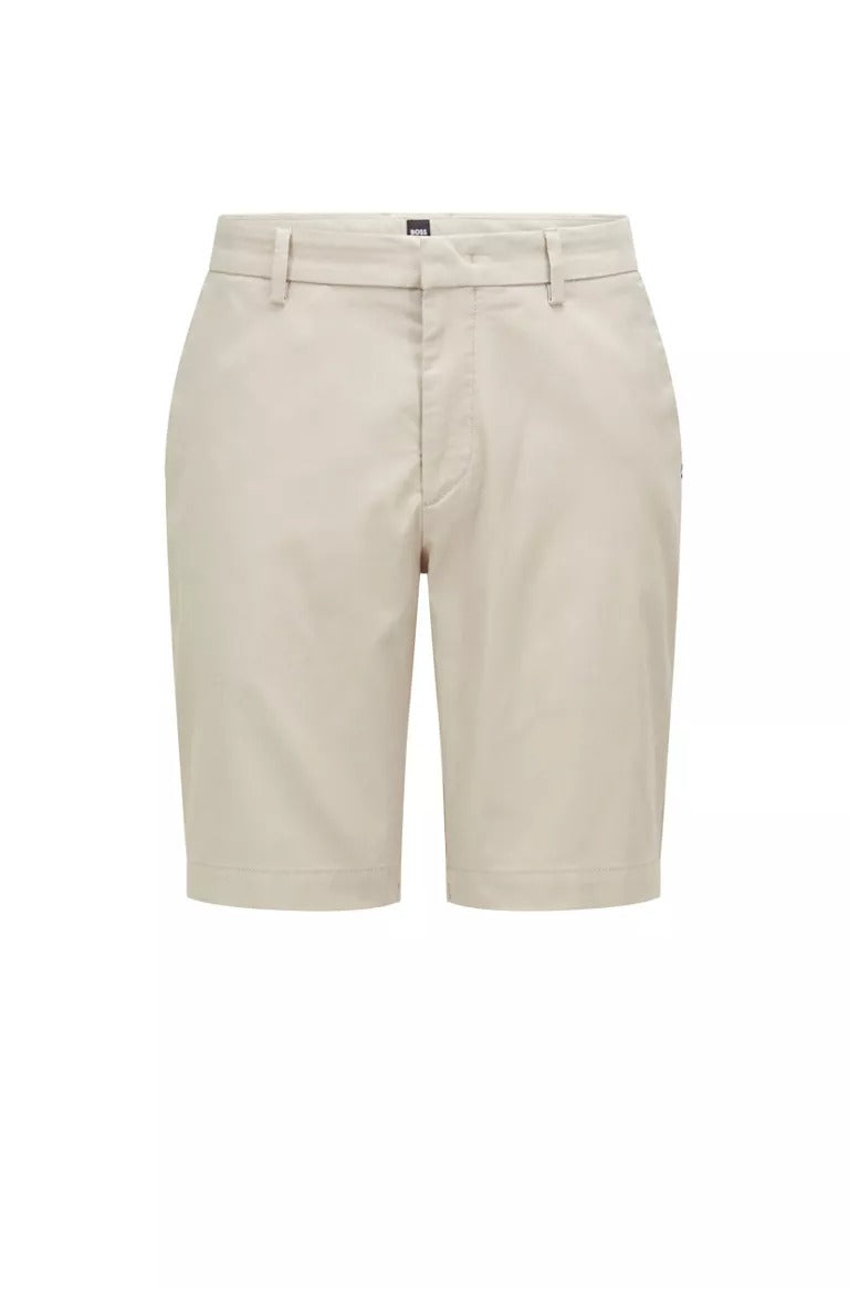 BOSS Slice Slim-fit regular-rise shorts in stretch cotton