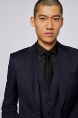 BOSS H-Huge single-breasted jacket in virgin-wool serge