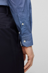 BOSS REGULAR-FIT SHIRT IN PERFORMANCE-STRETCH DOBBY FABRIC