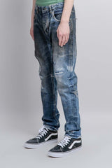 Neon Denim Brand SID in Dirty Overdye Dark Indigo