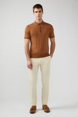 PAL ZILERI Knitted polo with buttons