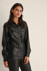 NA-KD PU Shirt