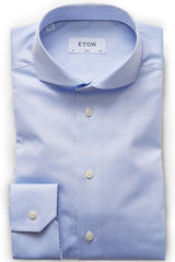 Eton Extreme Cut Away Shirt in Sky Blue