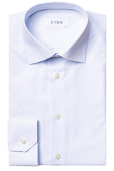 Eton Blue Checked Slim Fit Shirt