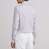 Emanuel Berg Byron Grey Checked 4Flex Shirt