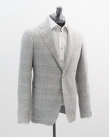 Tagliatore Light Grey Plaid Blazer