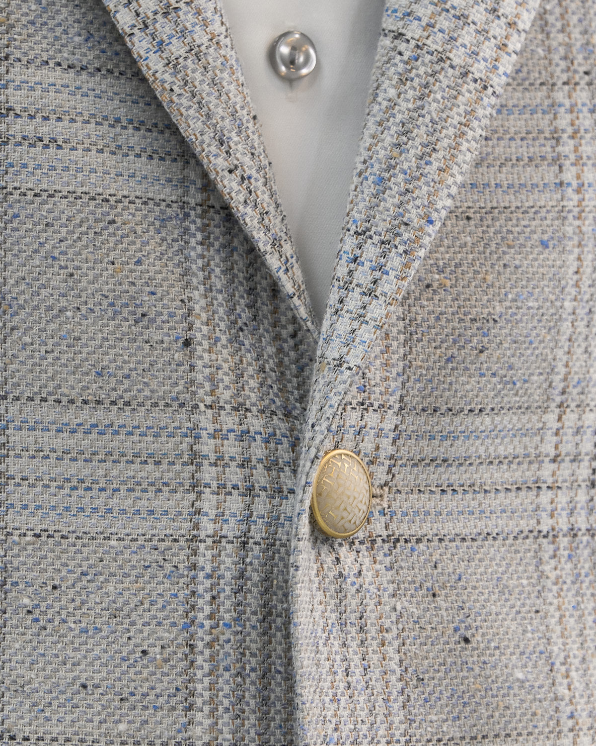 TAGLIATORE 48Rグレー系テーラードジャケ Tagliatore Striped Grey Men's Blazer Jacket size 48 S/M