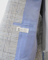 Tagliatore Light Grey Plaid Blazer