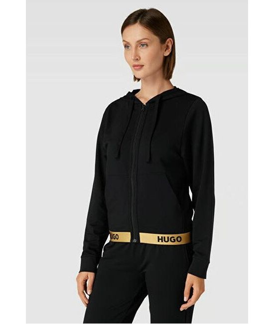 BOSS Relaxed-Fit Jacket With Logo Tape