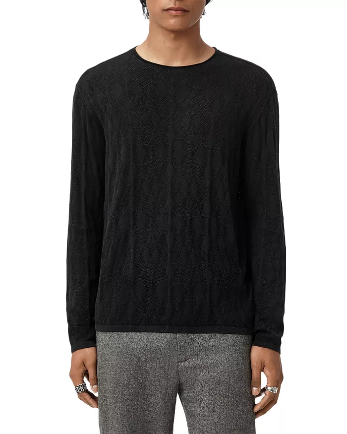 JOHN VARVATOS - LS BROKEN ARGYLE TEXTURE