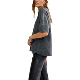 Free People Margot Sweater Tee Charcoal