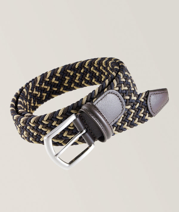 Anderson's Multi Coloured Braided Stretch Belt