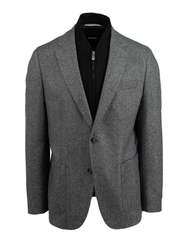 Boss Slim-fit jacket with integrated bib
