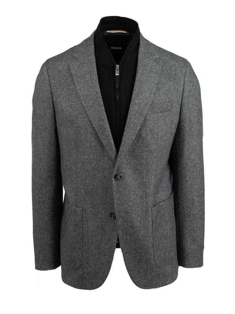 Boss Slim-fit jacket with integrated bib