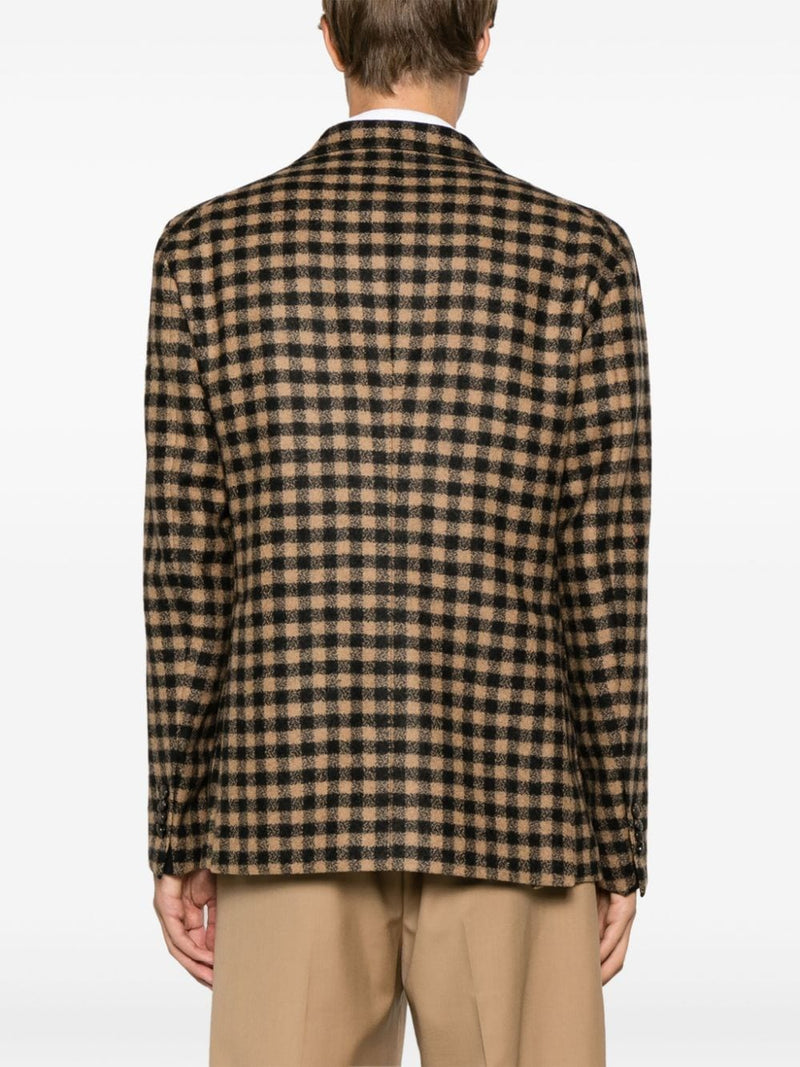 Tagliatore Textured Check Taupe Blazer