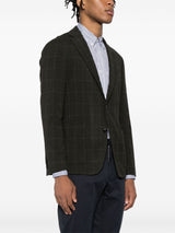 Boss SLIM-FIT JACKET IN CHECKED STRETCH Blazer