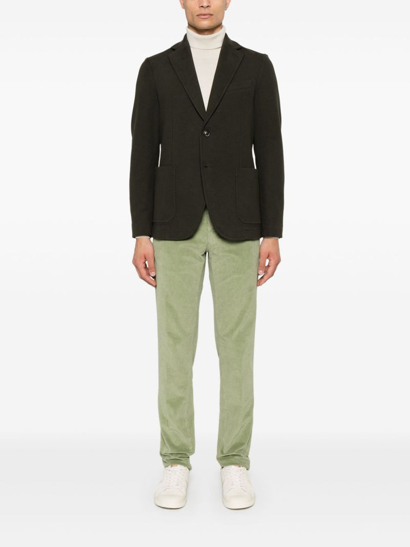 Circolo 1901 Single-Breasted Blazer Cashmere Touch -Dark Green