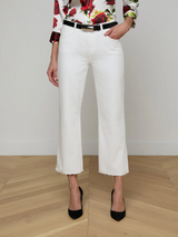 L'Agence Wanda Cropped Wide-Leg Jean