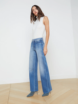 L'Agence Scottie Wide-Leg Jeans