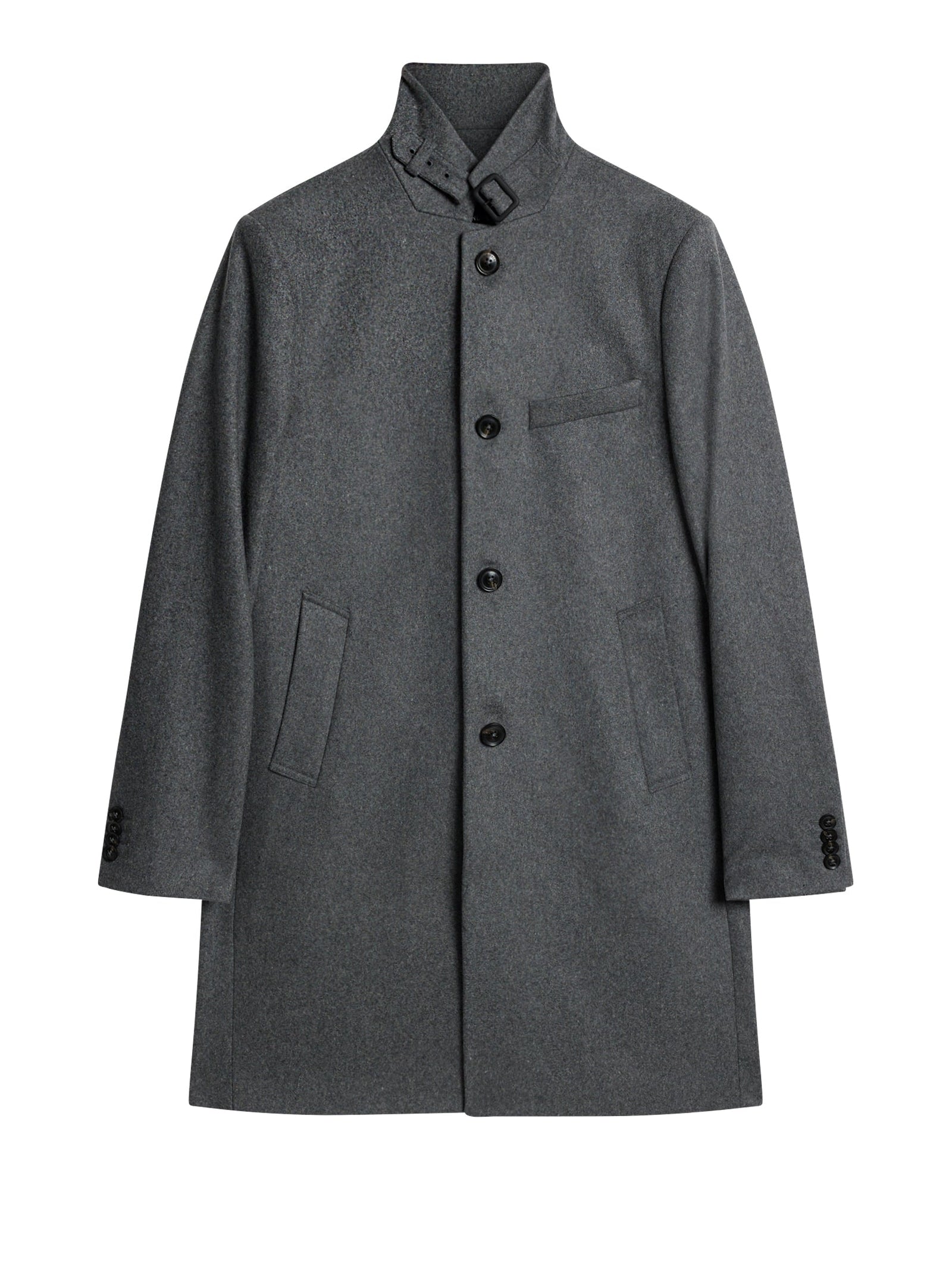 J. Lindeberg Holger Melton Mid Grey Melange Coat – Faded Soul