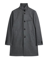 J. Lindeberg Holger Melton Mid Grey Melange Coat