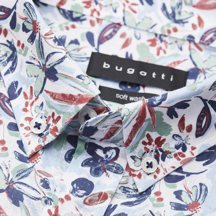 Bugatti Floral Short Sleeve Shirts