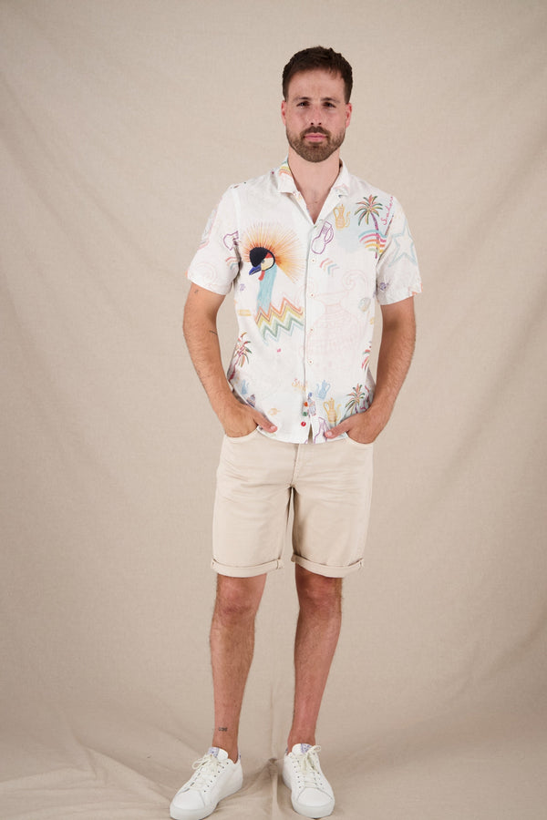 A Fish Named Fred Shirt SS sunset sahara