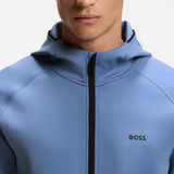 Sicon Reflective-branding hoodie with zip front