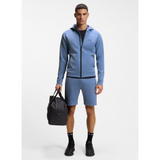 Sicon Reflective-branding hoodie with zip front