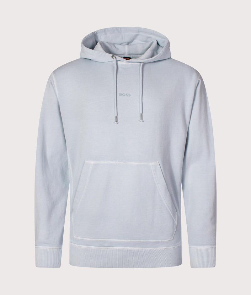 Boss Relaxed Fit Garment Dyed Wefade Hoodie