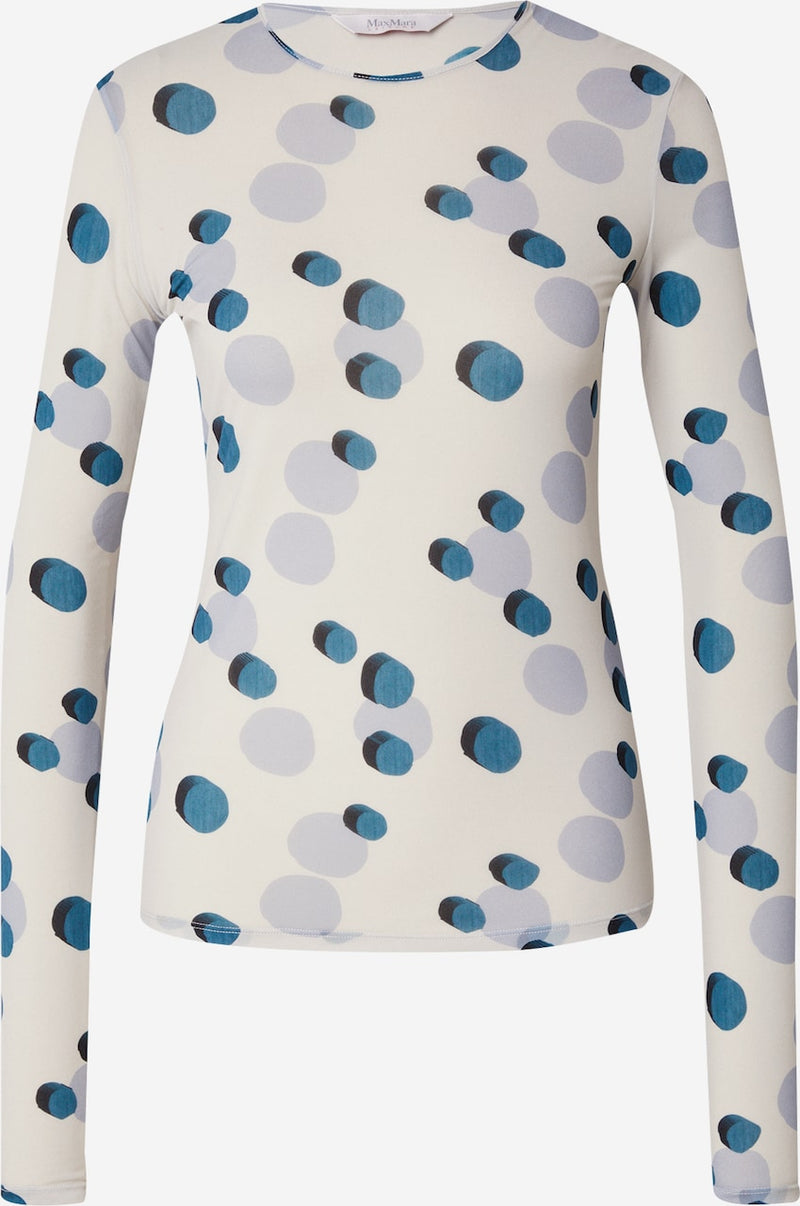 Max Mara Cappa Mesh Dot Long Sleeve Top