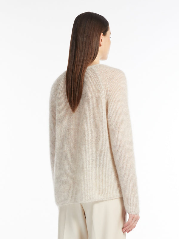 Max Mara Mohair Yarn Jumper in Beige