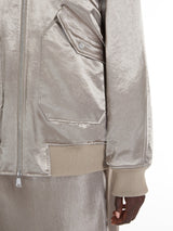 Max Mara Oversized Satin Bomber Jacket